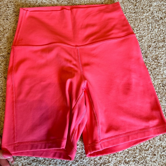 Lulu align shorts 6 inch pink glaze - Picture 1 of 3